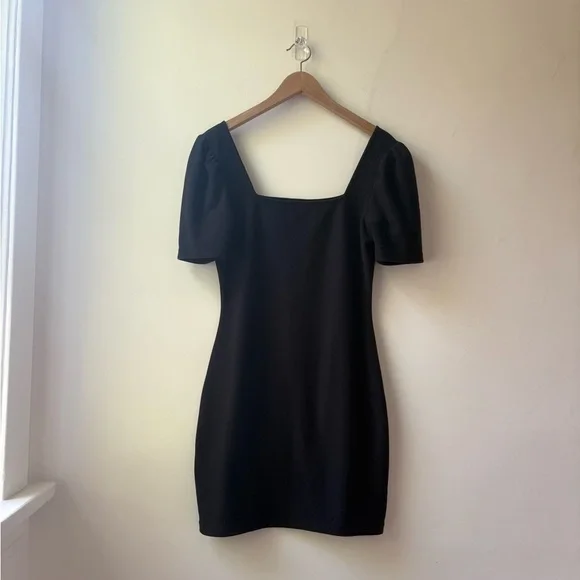 Club Monaco Black Square-Neck Dress​ - Picture 2 of 11